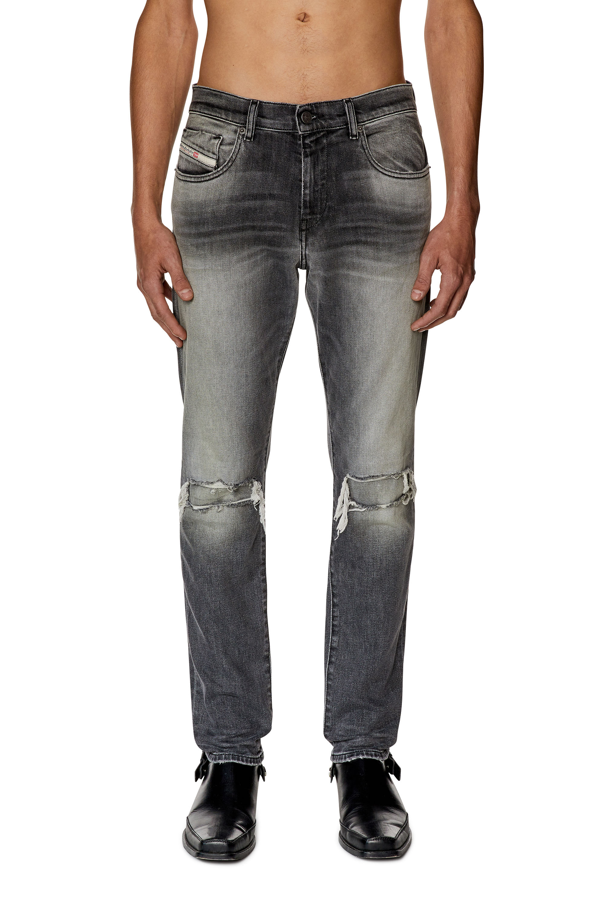 Diesel - Slim Jeans 2019 D-Strukt 09G03, ライトグレー - Image 1