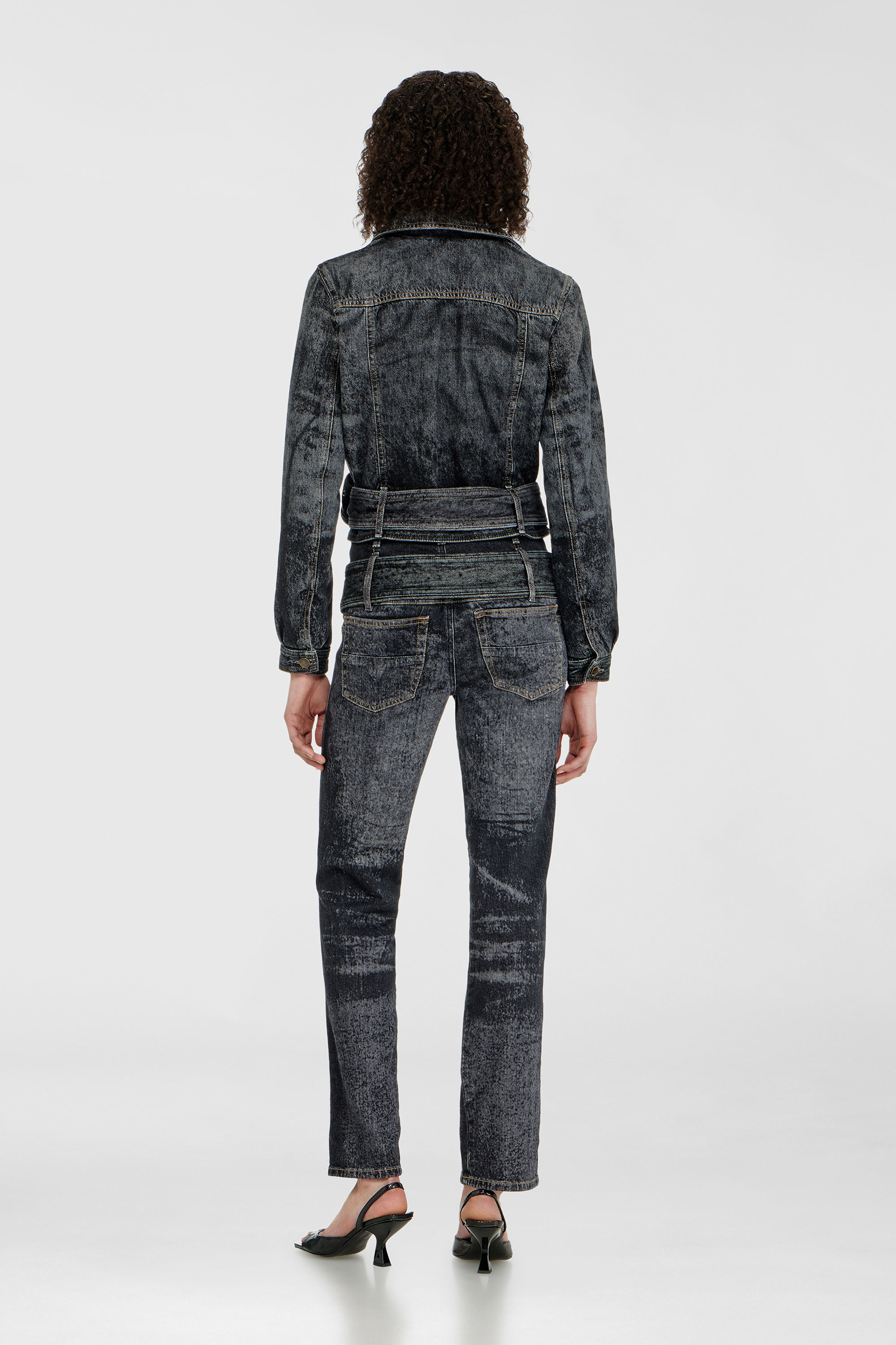 Diesel - Female's Slim Jeans D-Gorina 09Q30, ブラック/ダークグレー - 3