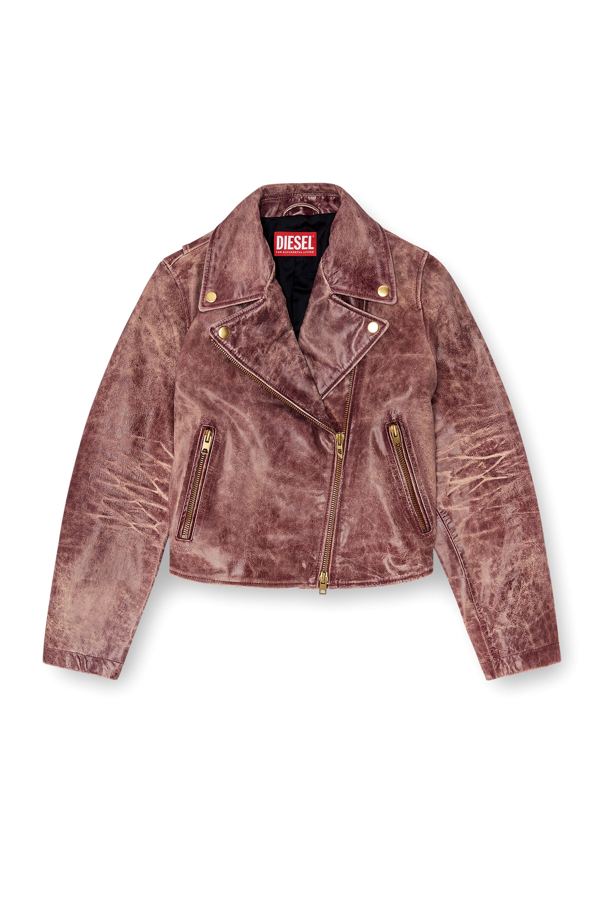 Diesel - L-UNATIC-T1, Female's レザージャケット in null - 3