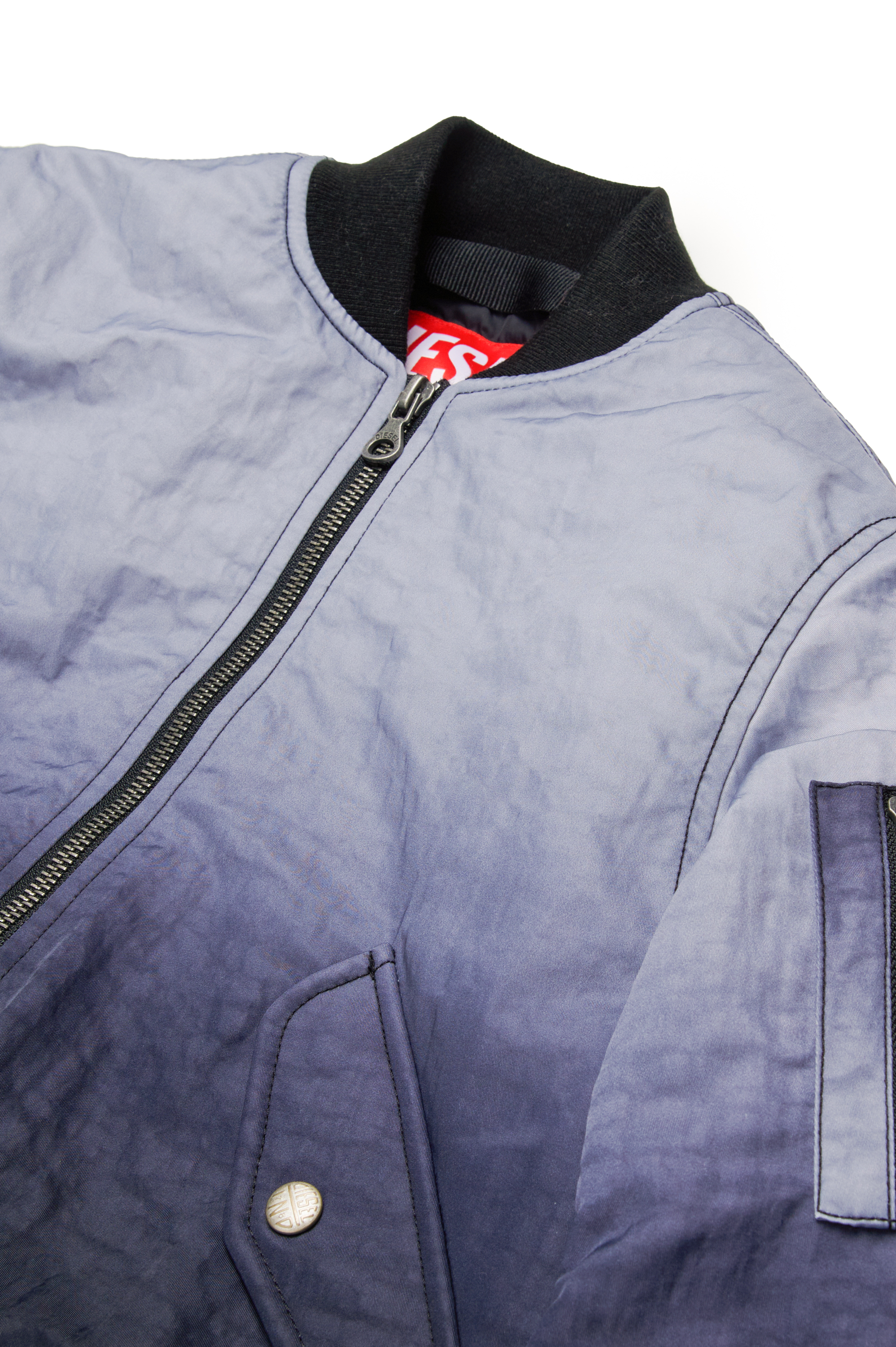 Diesel - JCOMMON, Unisex's Bomber jacket in dégradé nylon in ブルー - 3