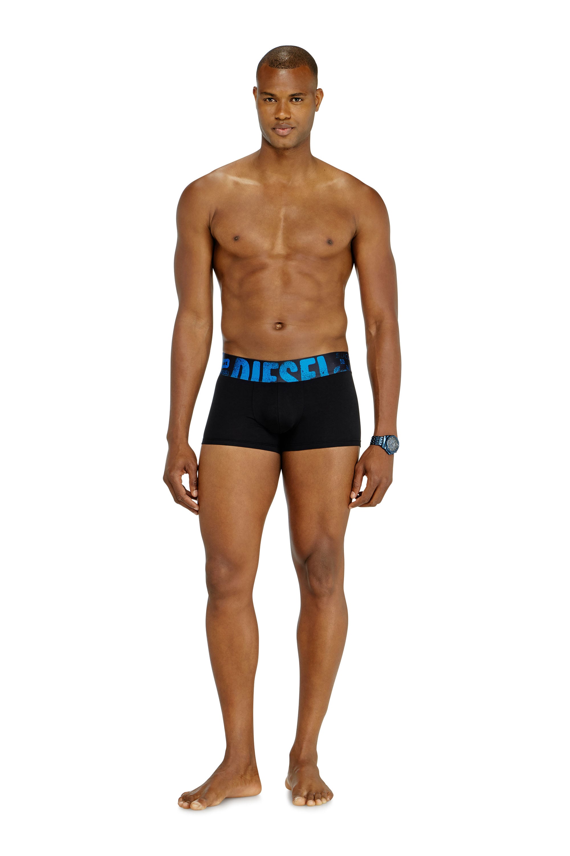Diesel - DAMIEN-D-POP-55, Male's ボクサーパンツ in ブラック/ブルー - 2