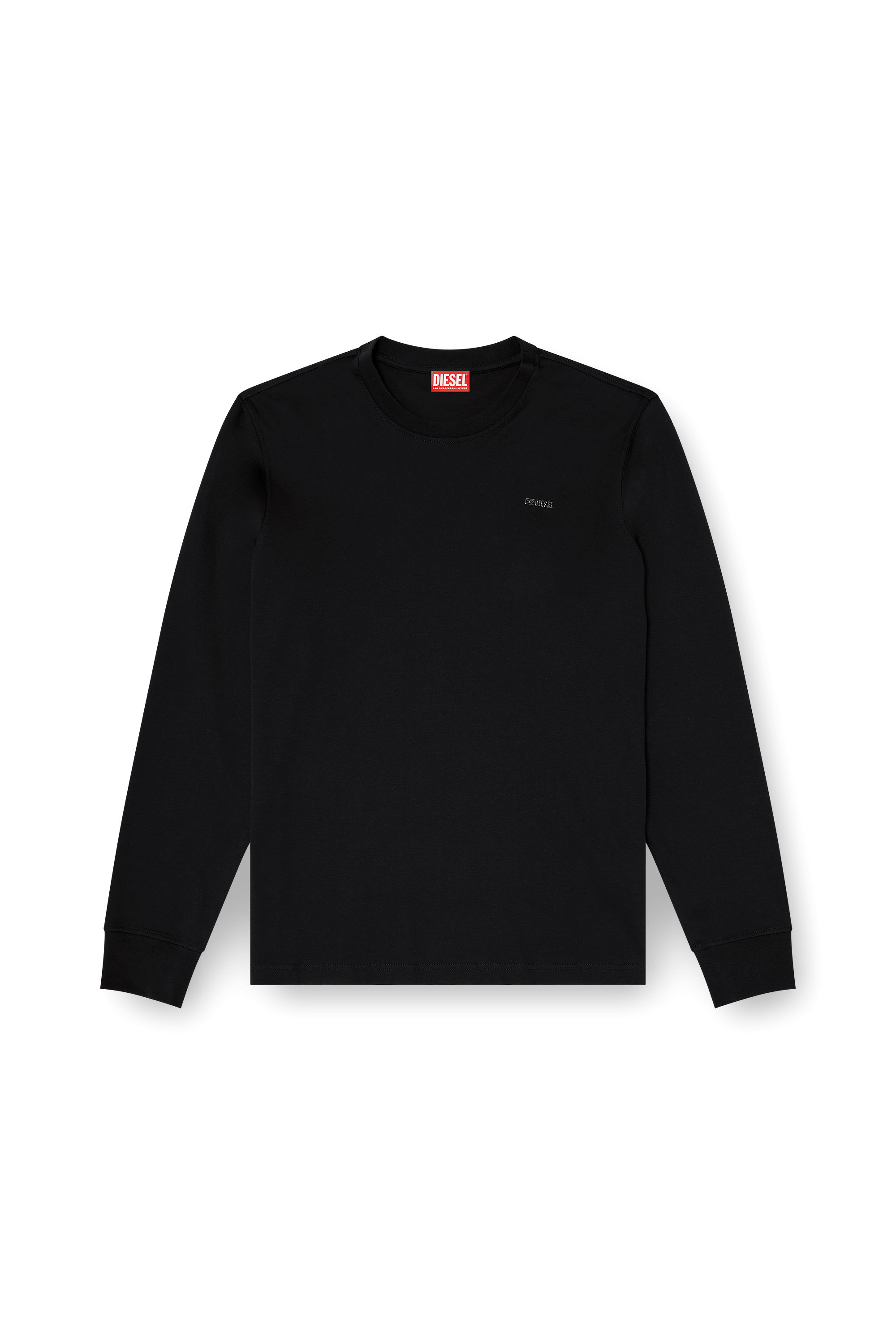 Diesel - T-ADJUST-LS-MET, Male's 長袖Tシャツ in ブラック - 2