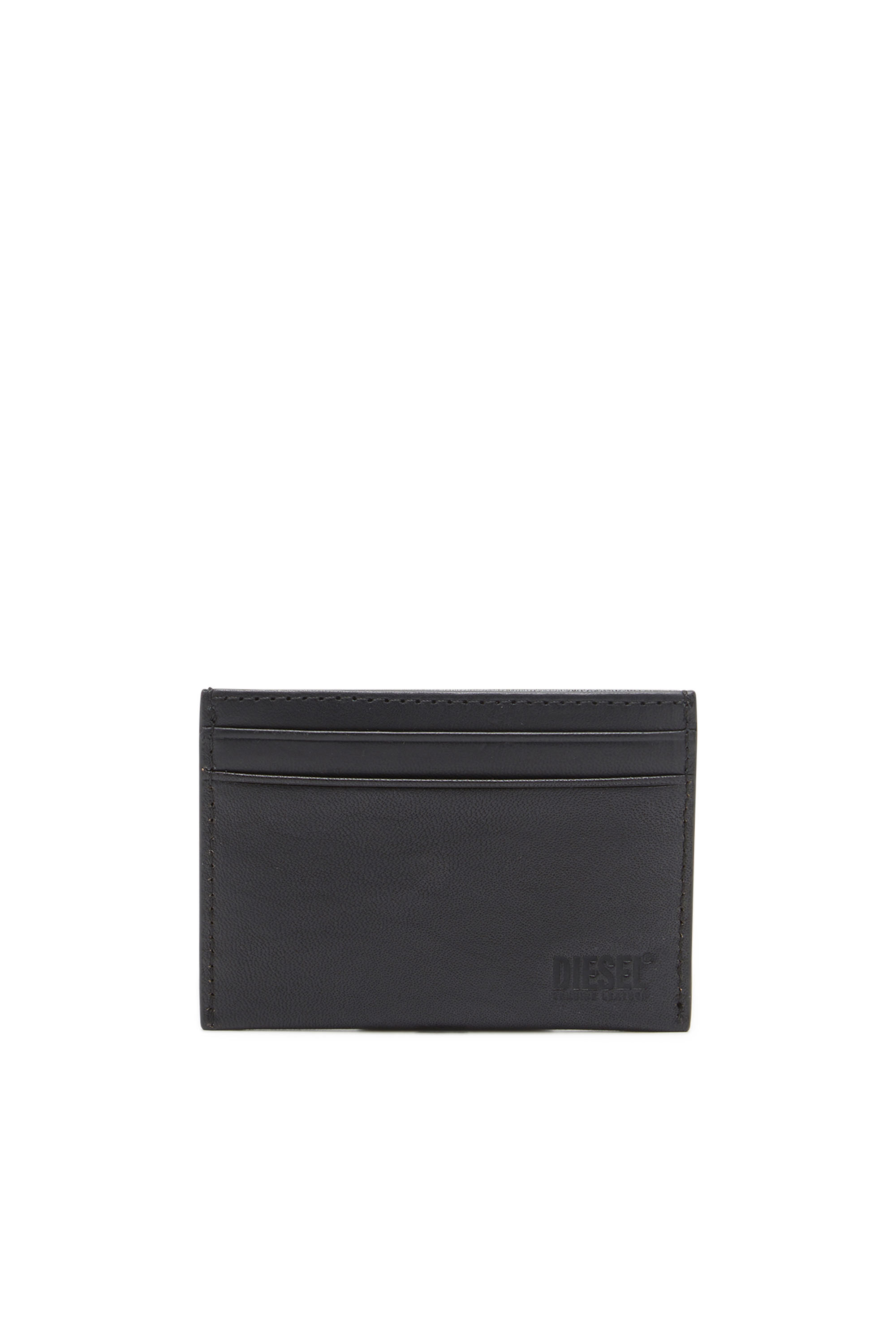 Diesel - DSL 3D EASY CARD HOLDER, Male's Leather card holder with embossed logo in ブラック - 2