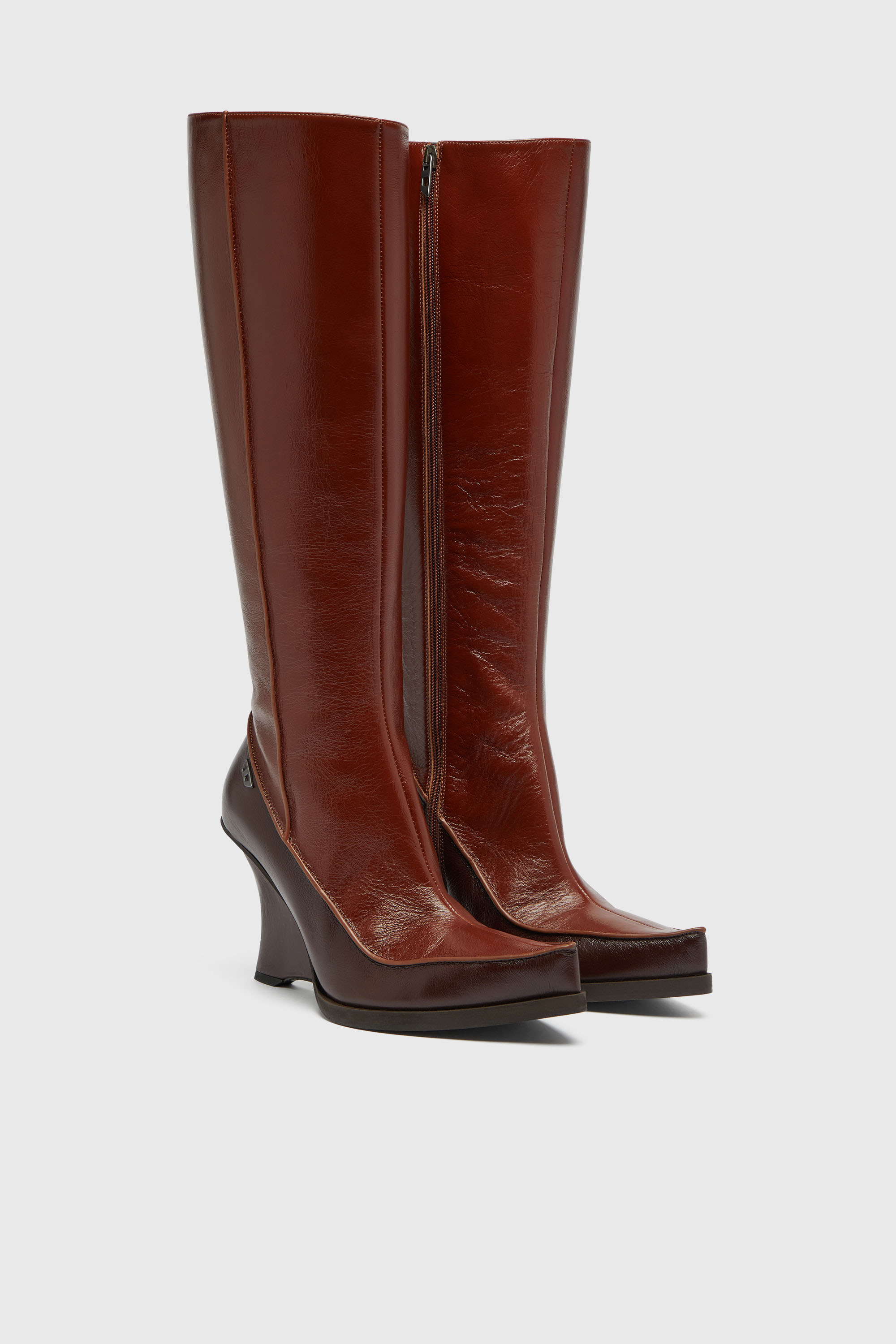 Diesel - D-LUCETTE-90-KB W, Female's D-Lucette-Knee-high boots in leather in null - 2