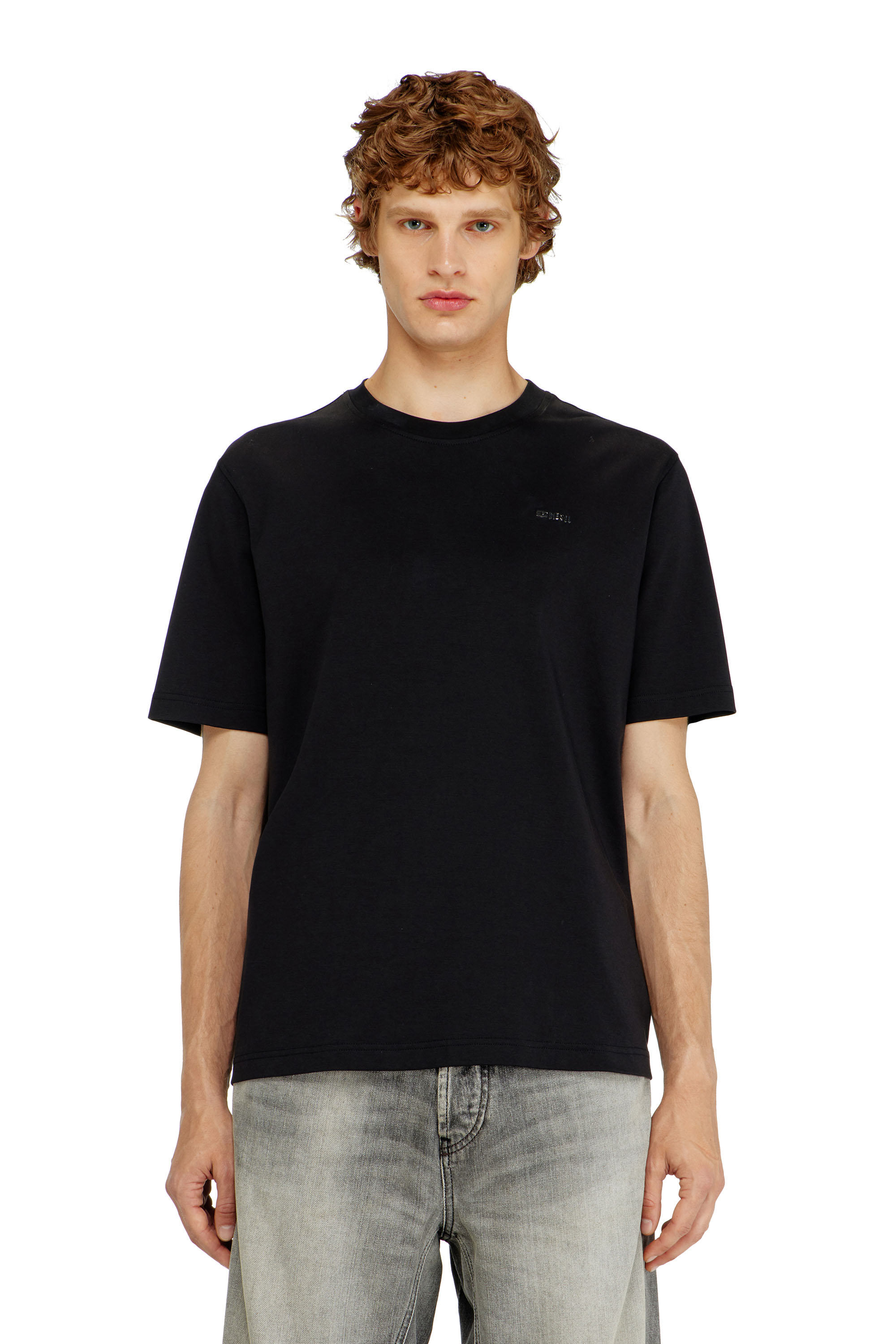 Diesel - T-ADJUST-MET, Male's Tシャツ in ブラック - 1