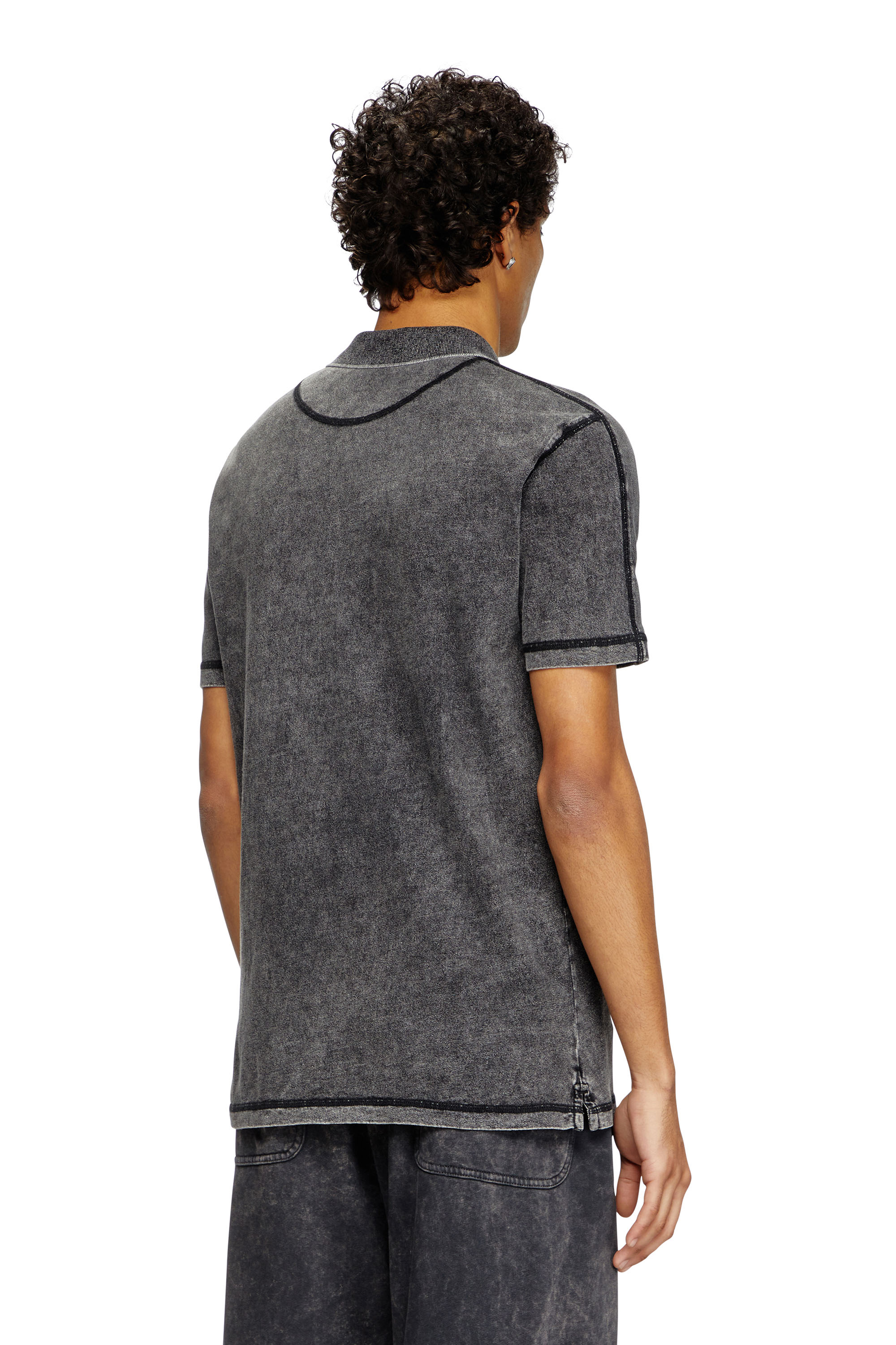 Diesel - T-SWIND-R1, Male's ポロシャツ in ブラック - 4