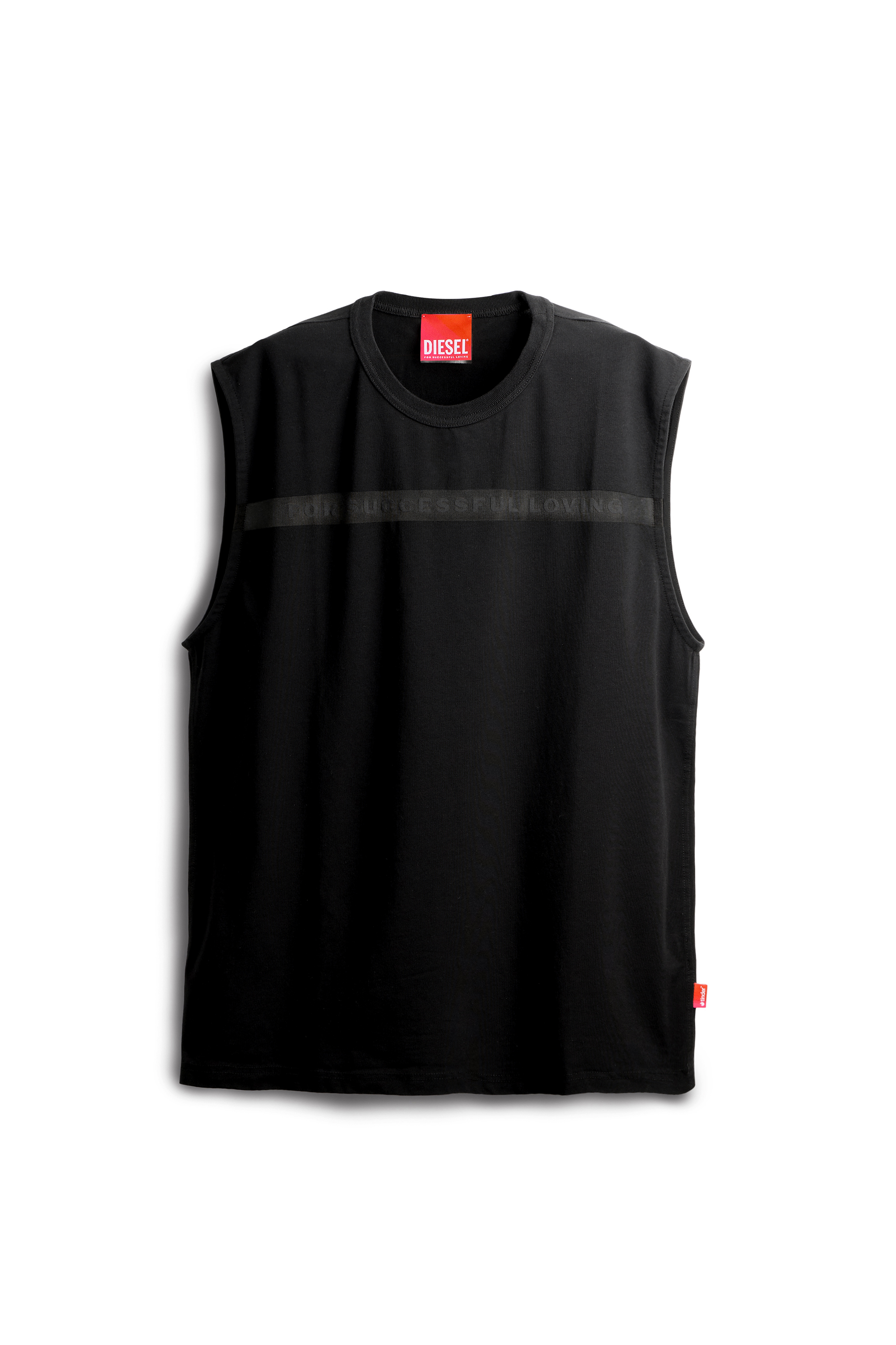 Diesel - PR-T-NORM-BISC-MATI-R, Unisex's Tank top with For Successful Loving logo in ブラック - 2