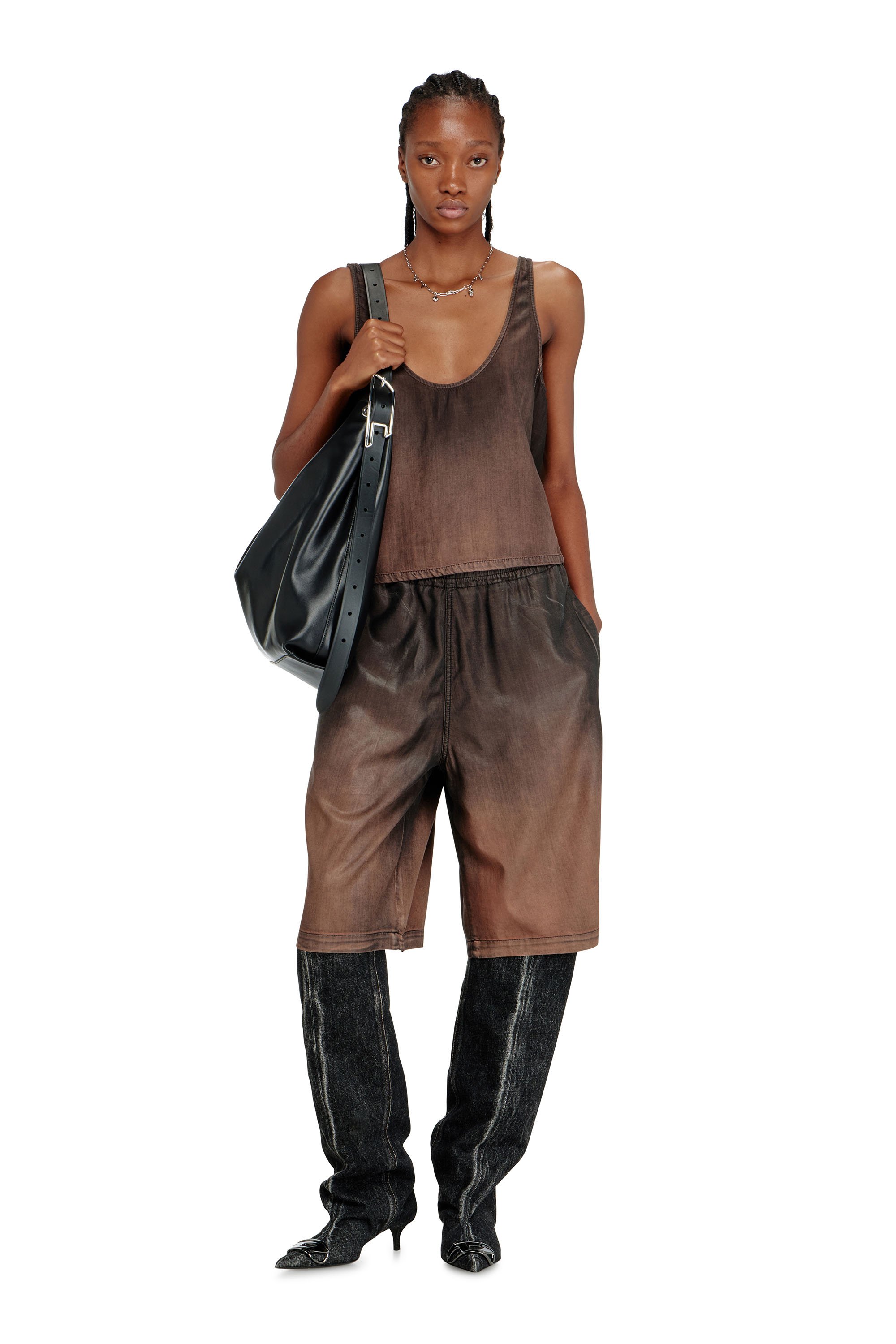 Diesel - D-LINE HOBO, Female's ホーボーバッグ in ブラック - 2