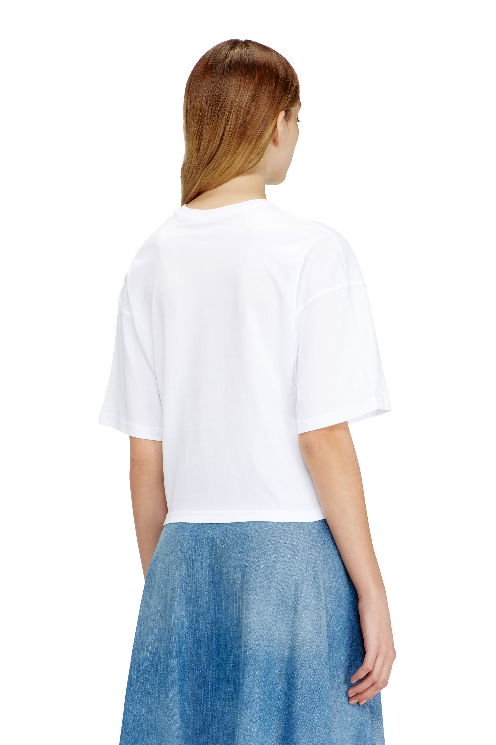 Diesel - T-CROPYN, Female's Jersey T-shirt with embroidery in null - 4