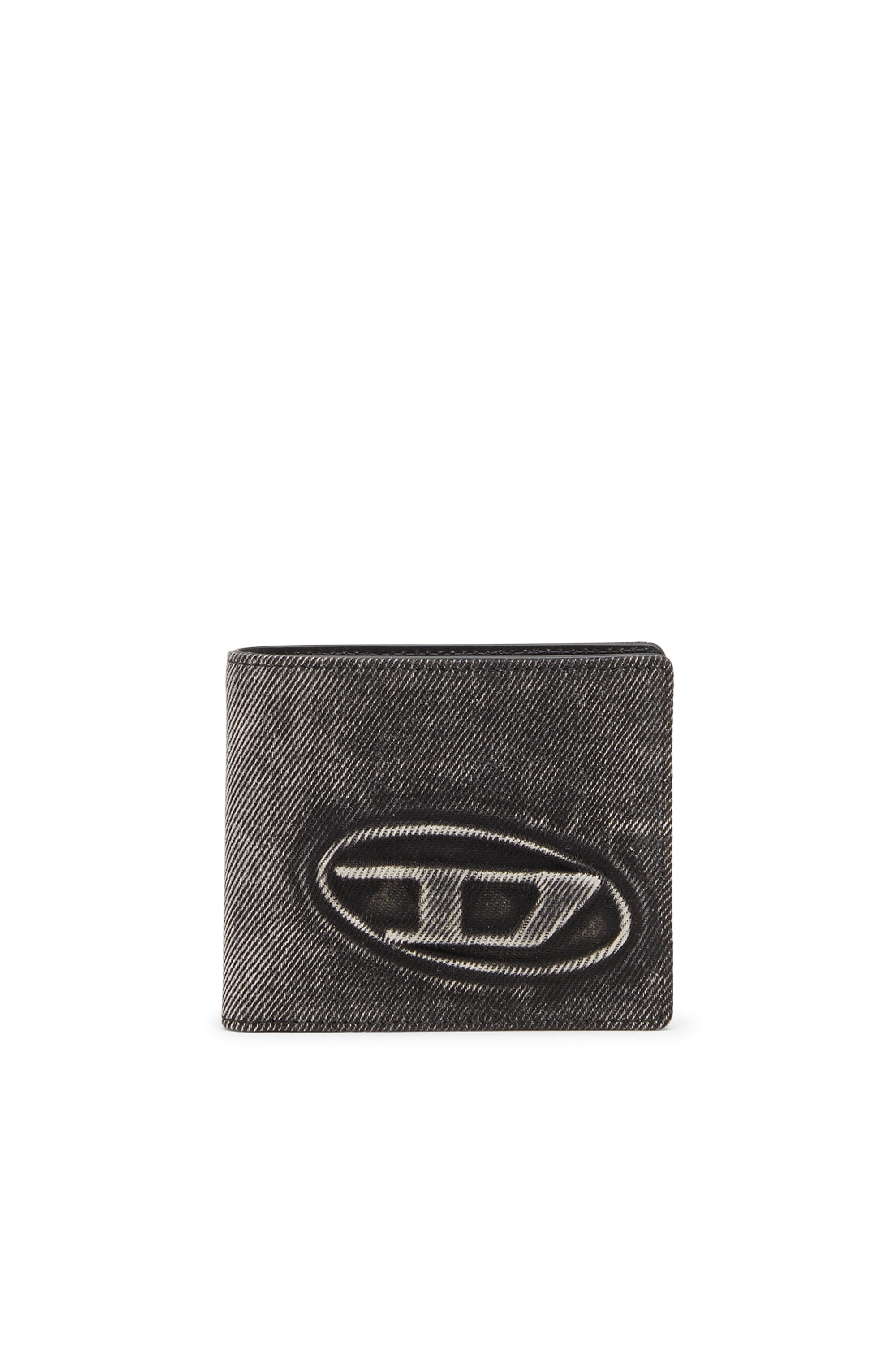 Diesel - 1DR BI FOLD COIN S 3D, Unisex's Wallet in washed denim in ダークグレー - 1