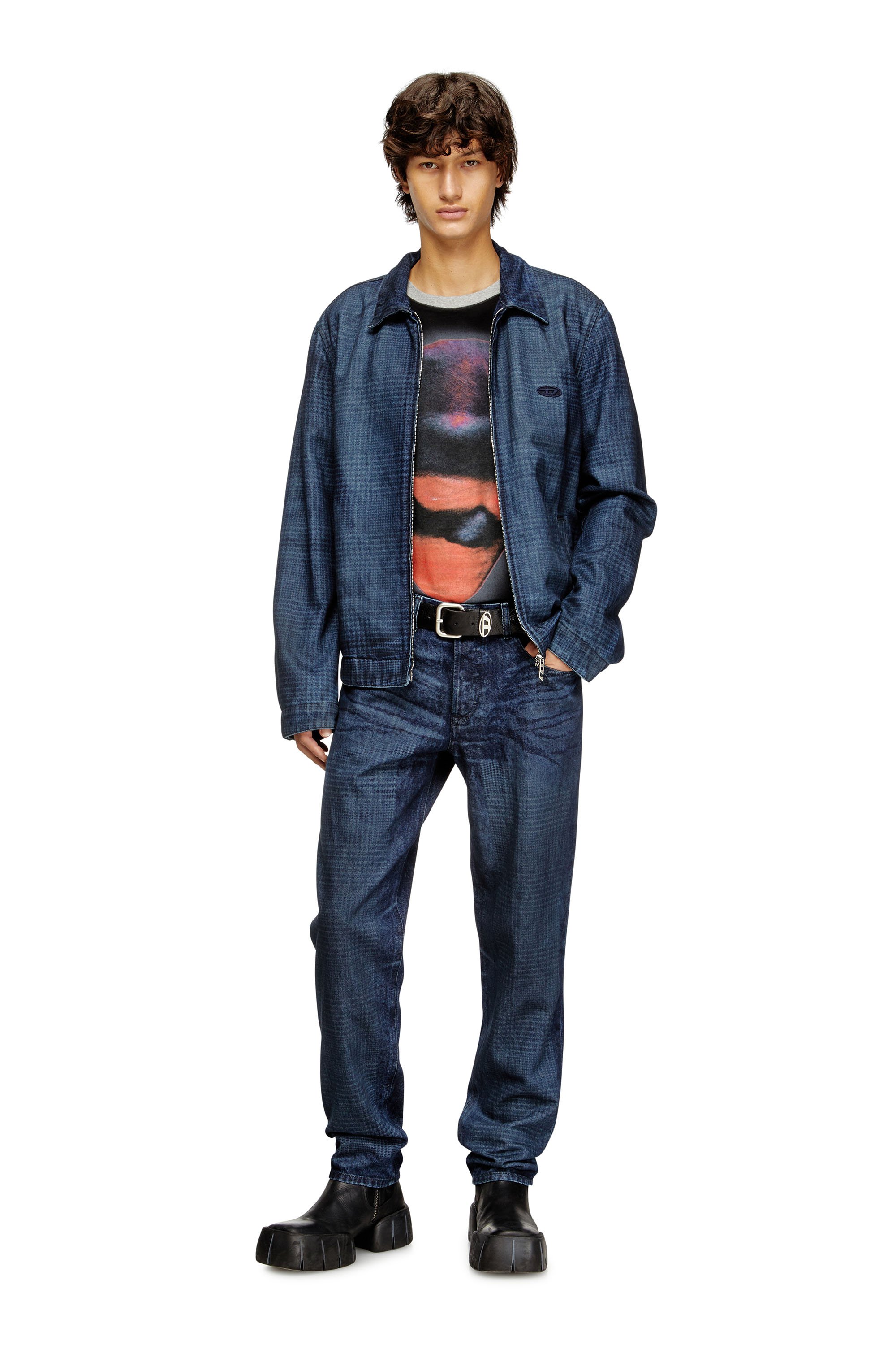 Diesel - D-ROHEEN-S, Male's デニムジャケット in ブルー - 2