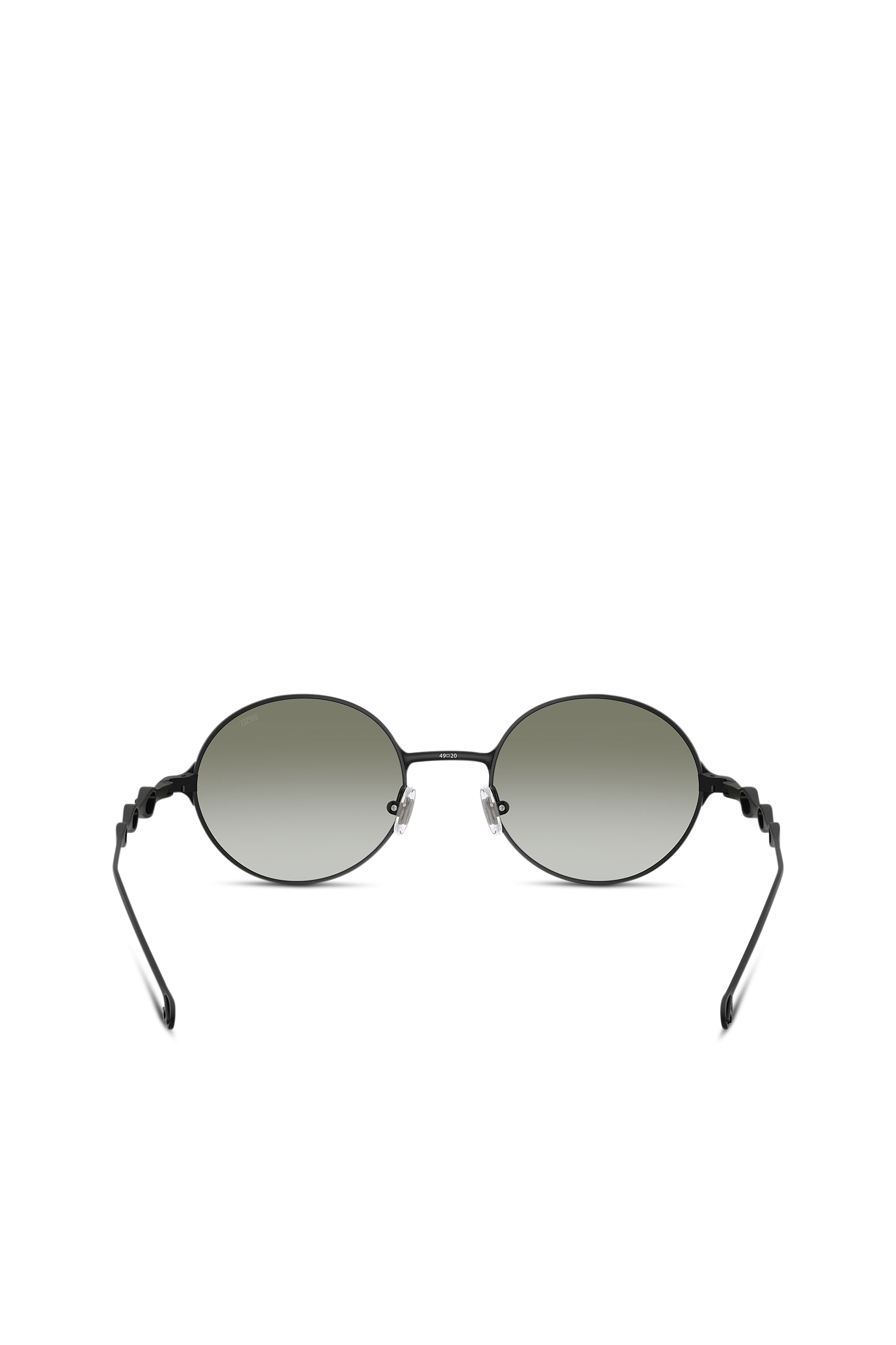 Diesel - 0DL1008, Unisex's Round sunglasses in ブラック/グリーン - 3