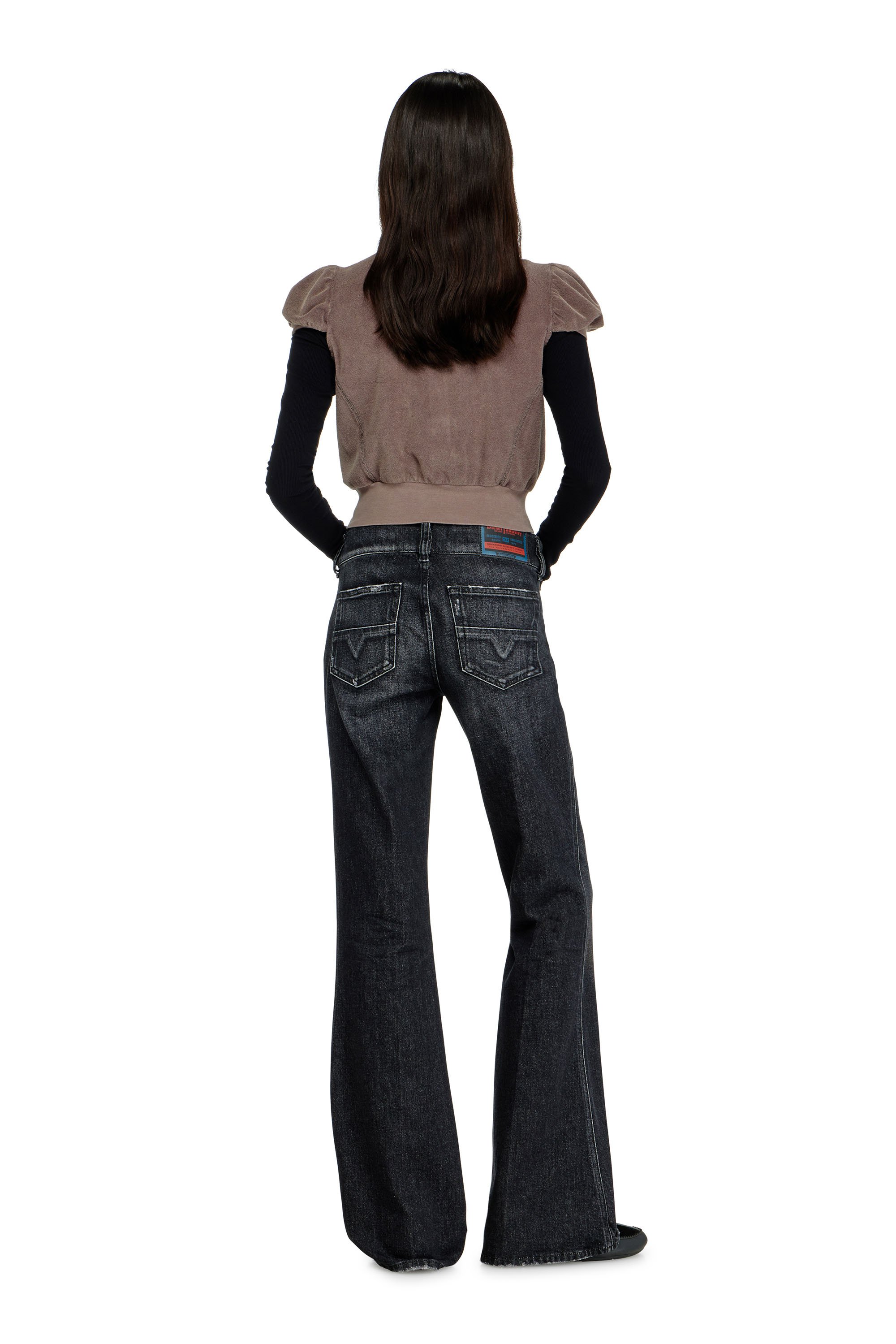 Diesel - Female's Bootcut Jeans D-Hush 09N50, ブラック/ダークグレー - 3