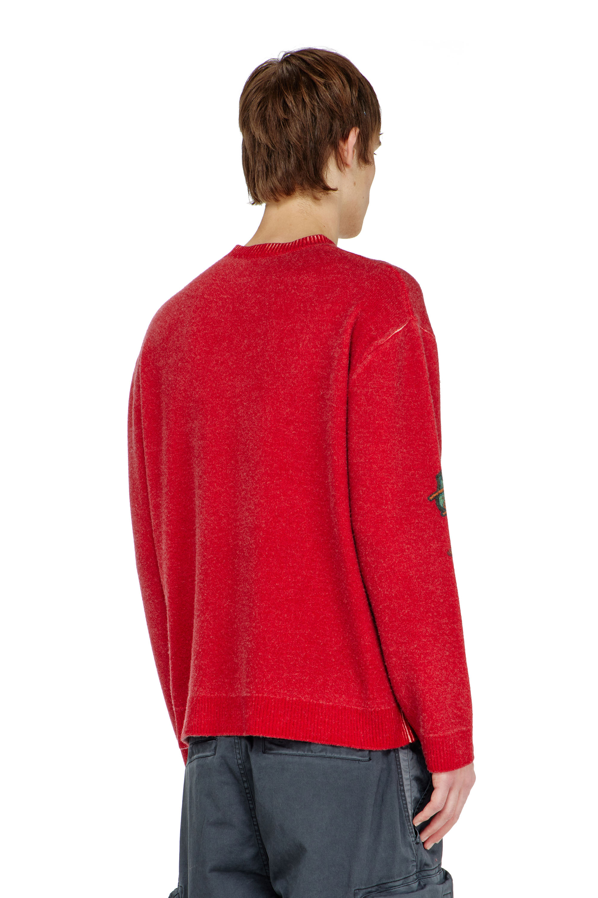 Diesel - K-PATCY, Male's プルオーバーニット in レッド - 5
