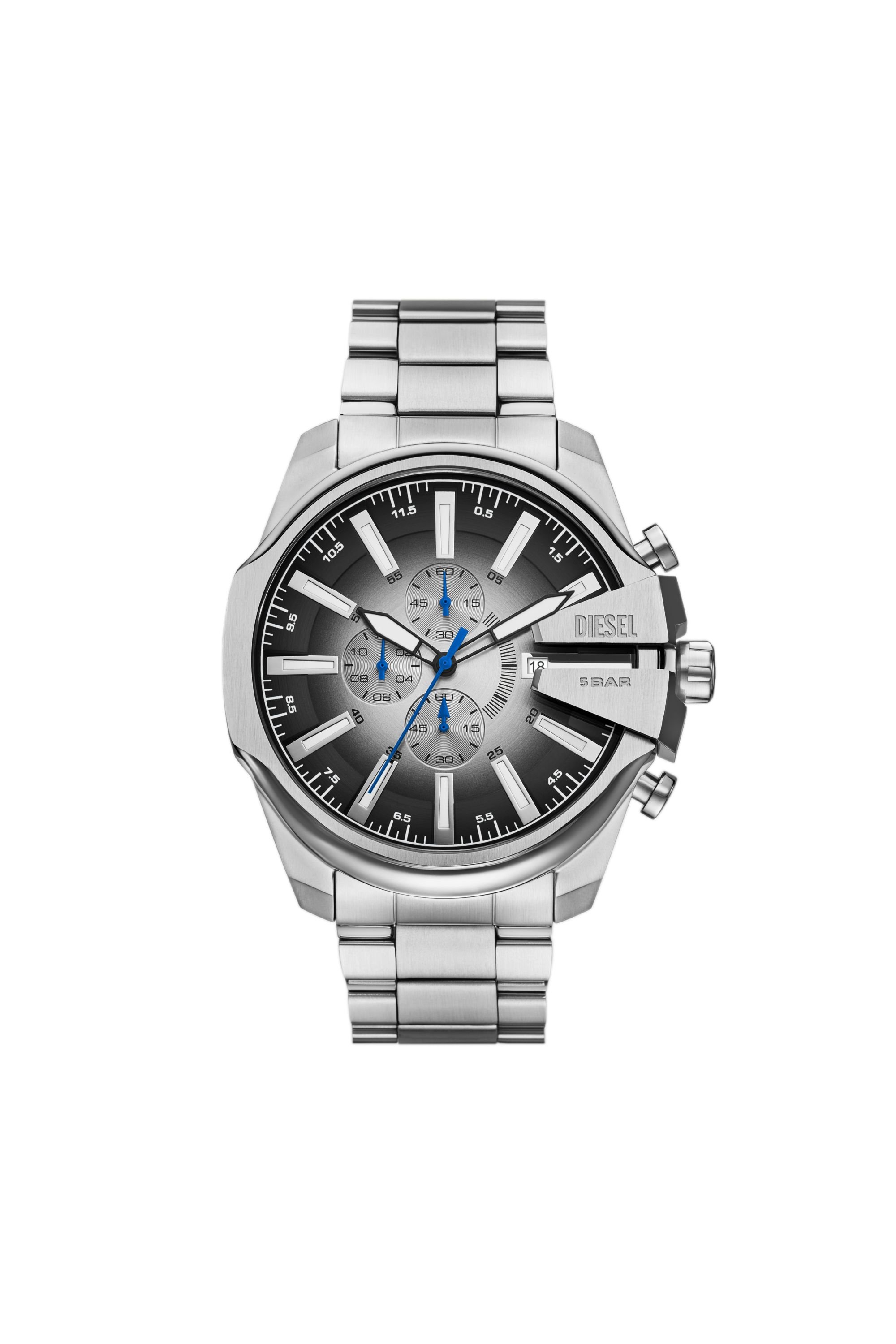 Diesel - DZ4686 WATCH, Male's Mega Chief Slim Stainless Steel Watch in シルバー - 1