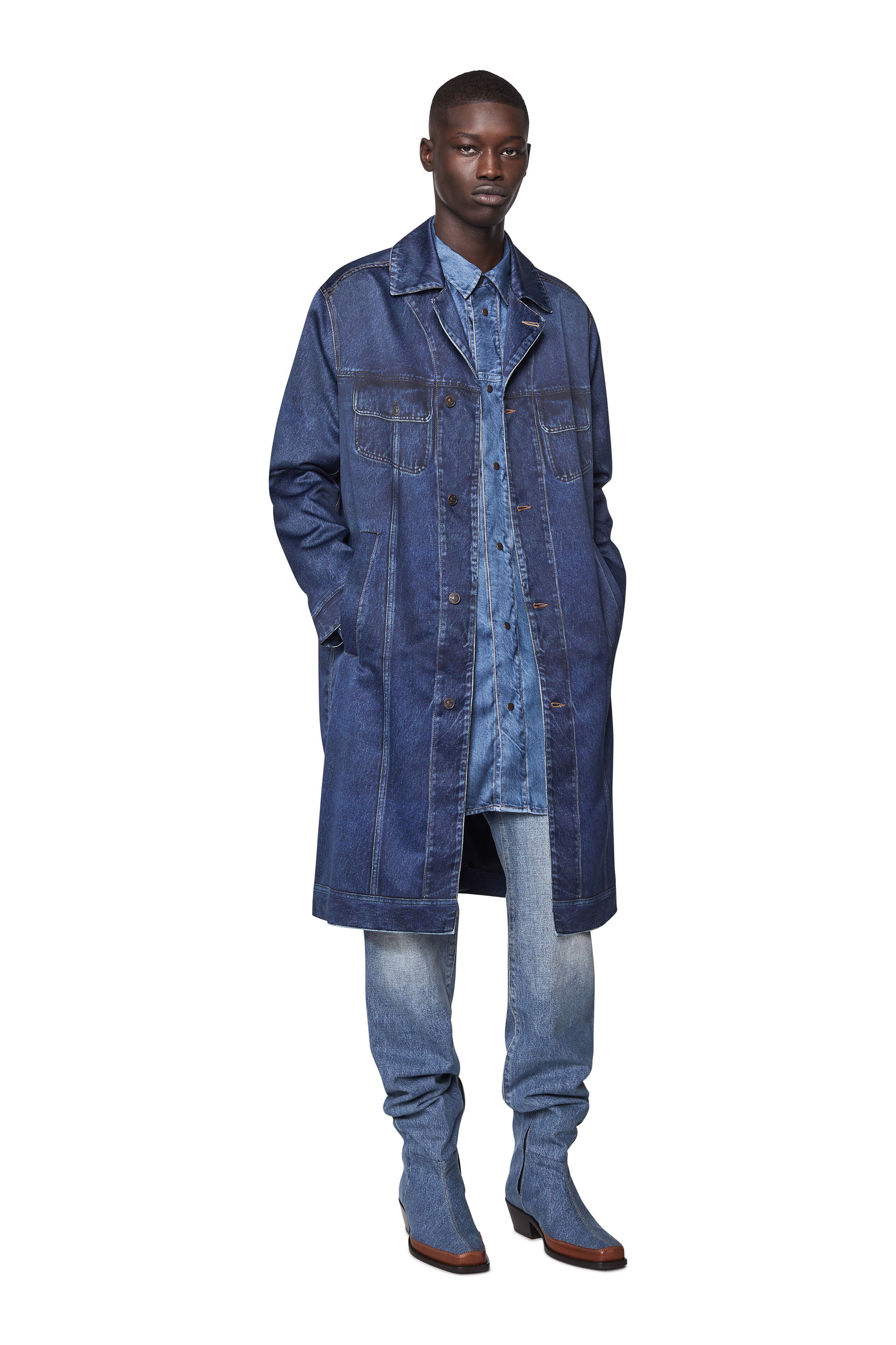 リアル Diesel デニムロングコート Xs Www Instantupright Com