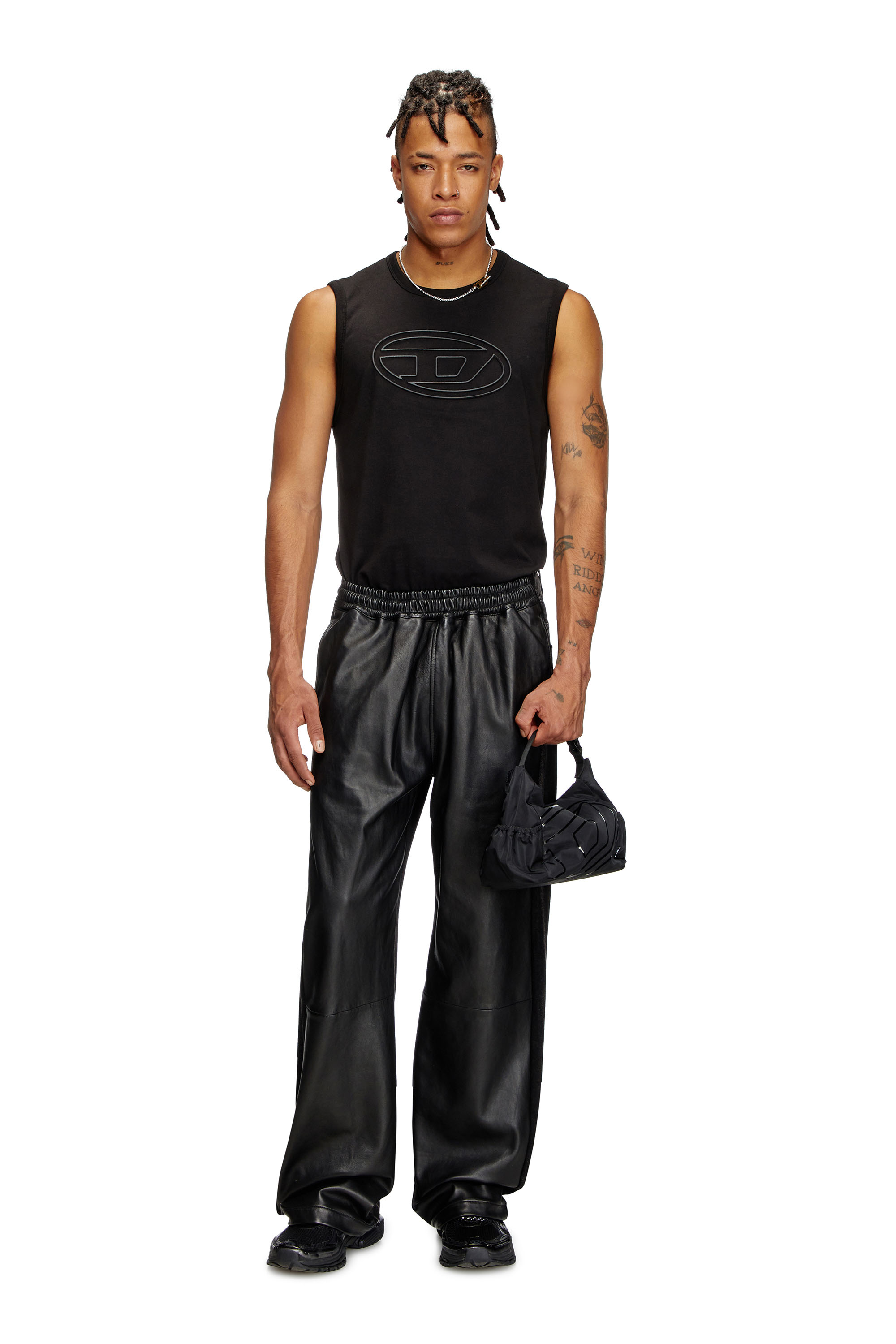 Diesel - T-BISCO-BIGOVAL, Male's Sleeveless top in ブラック - 2