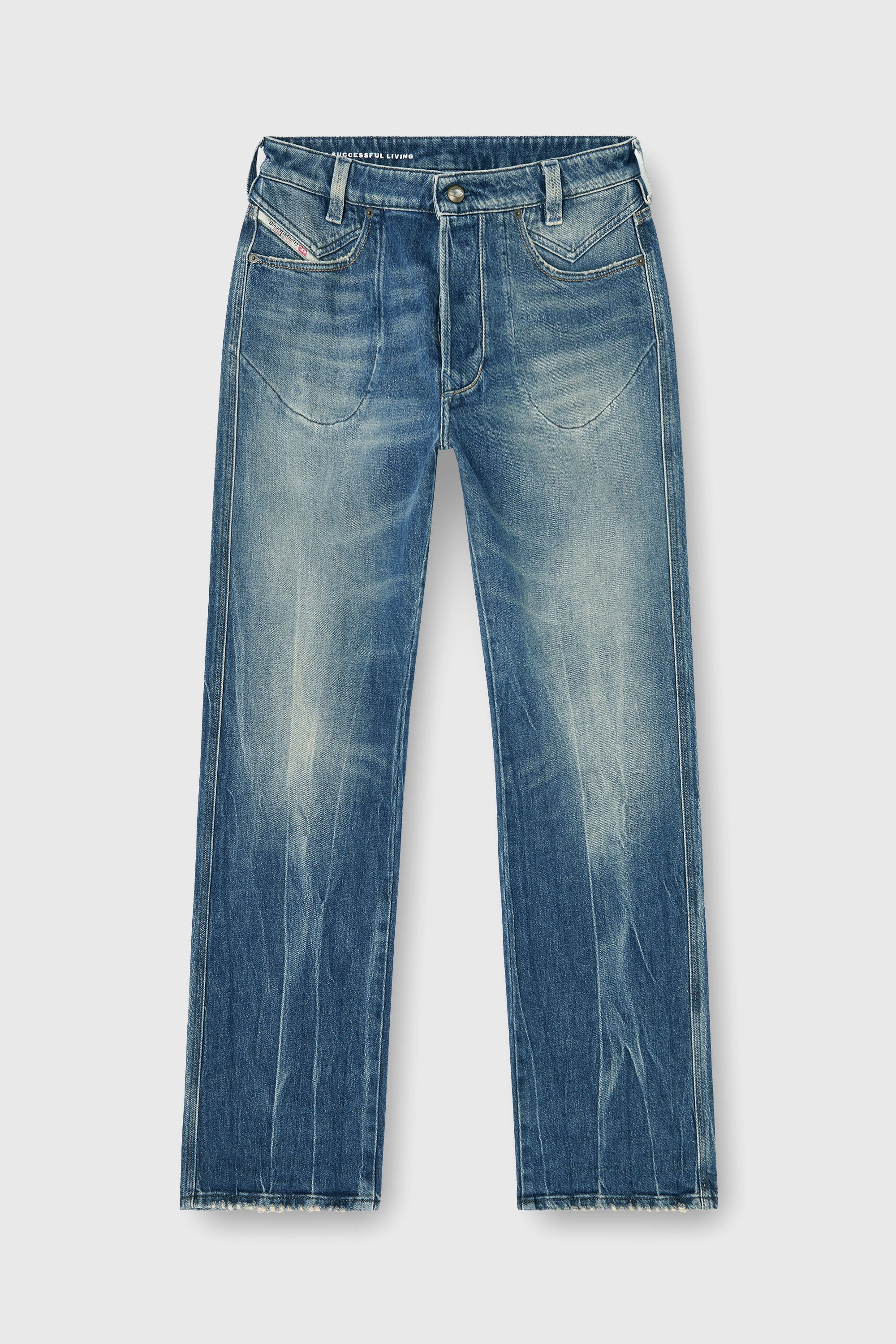 Diesel - Male's Regular Jeans 1985 Larkee 09Q27, ミディアムブルー - 2
