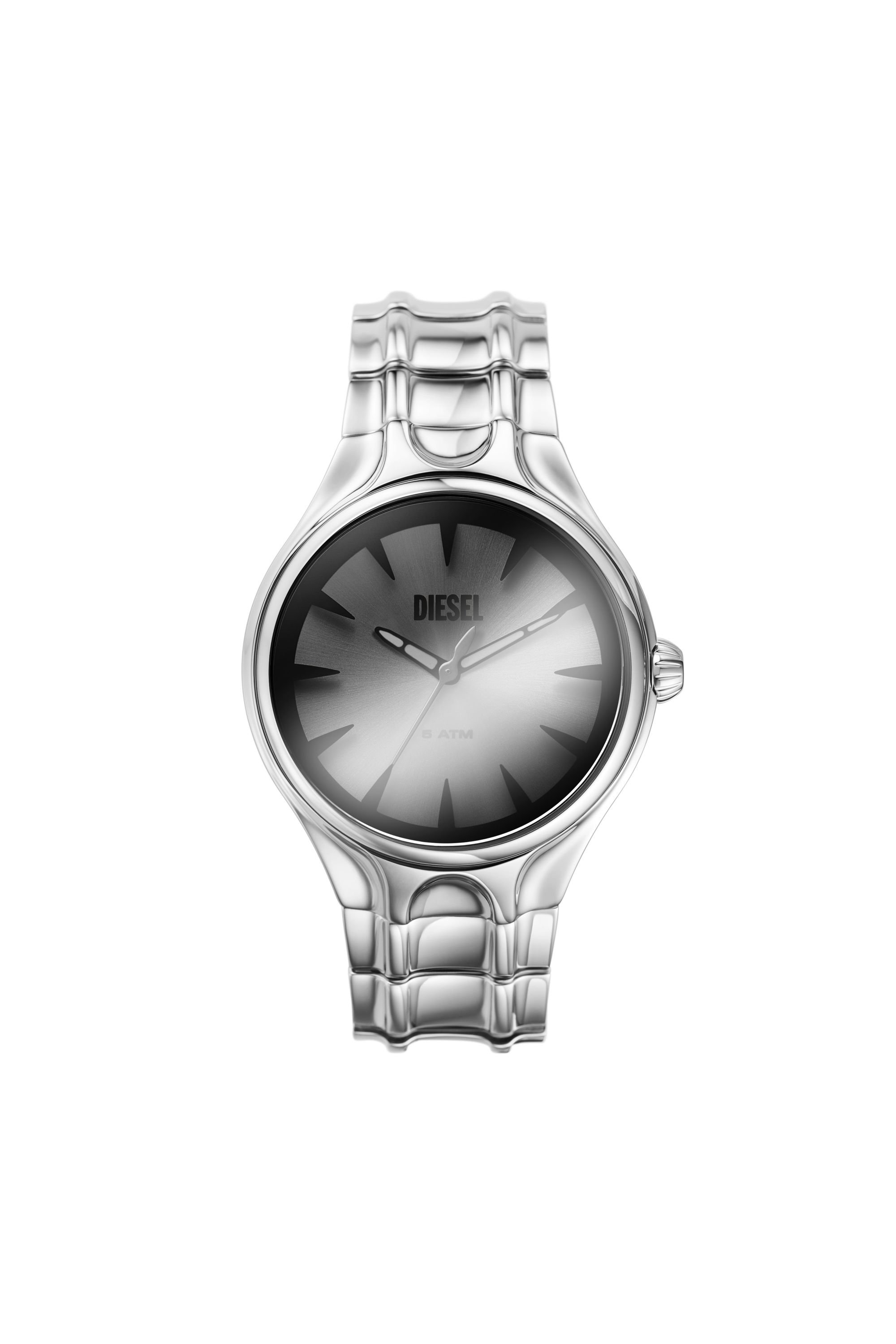 Diesel - DZ2205 WATCH, Male's Streamline three-hand stainless steel watch in シルバー - 1