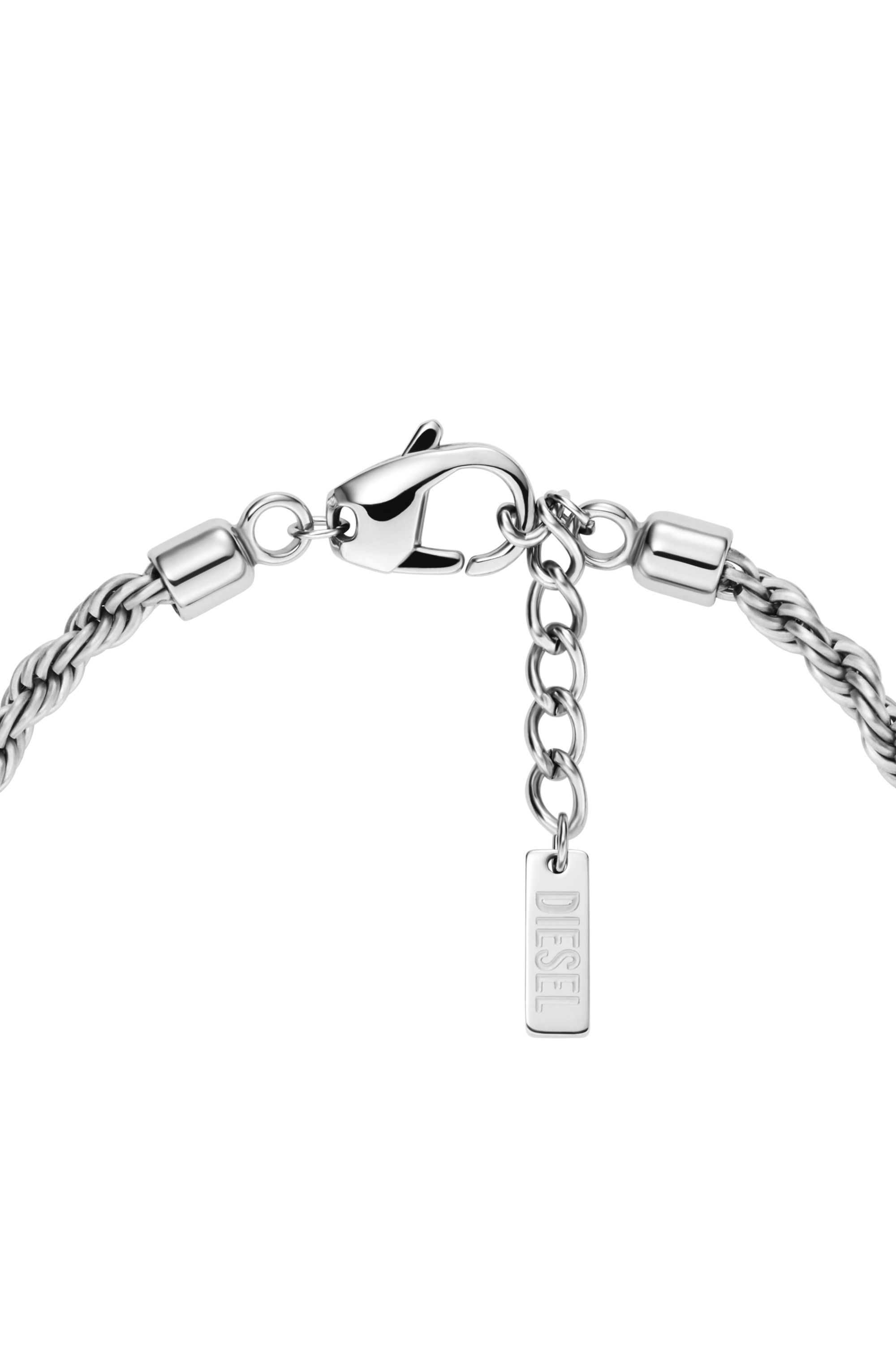 Diesel - DX1622040 JEWELLERY, Unisex's Stainless steel charm bracelet in シルバー - 2