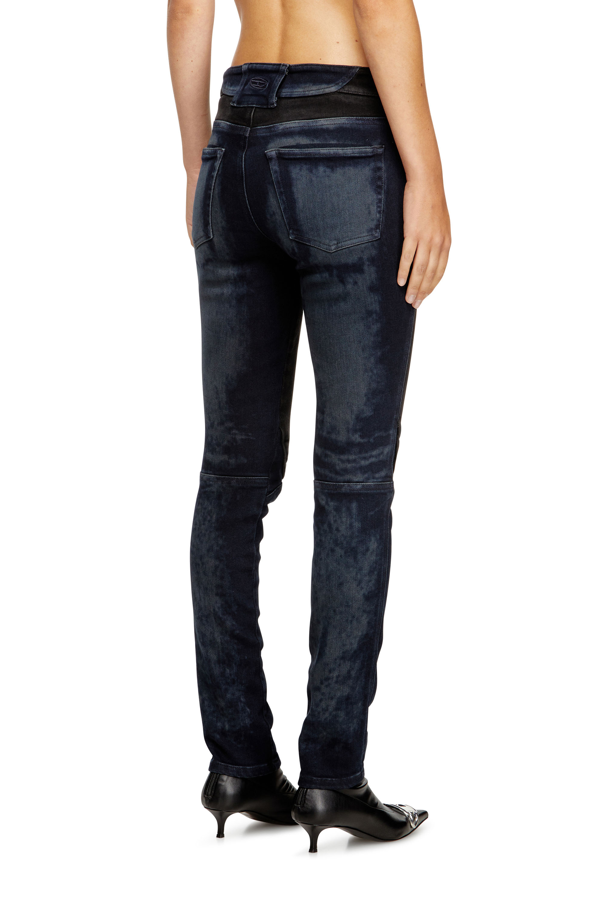 Diesel - Female's Slim Jeans D-Bikee 09M92, ダークブルー - 5
