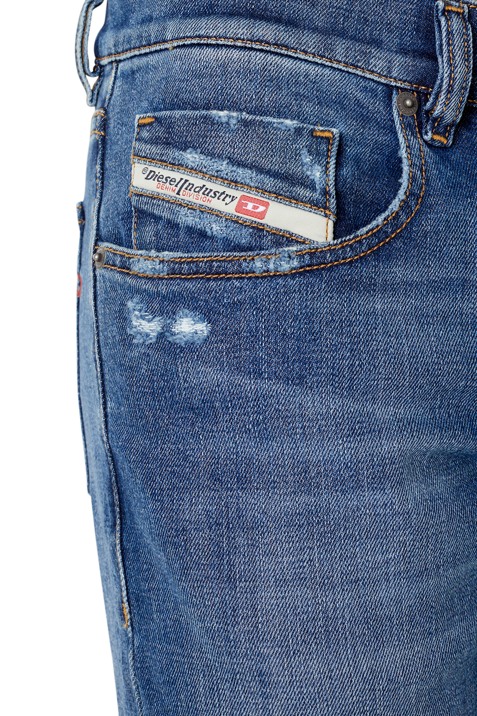 Diesel - Slim Jeans 2019 D-Strukt 09E44, ミディアムブルー - Image 4