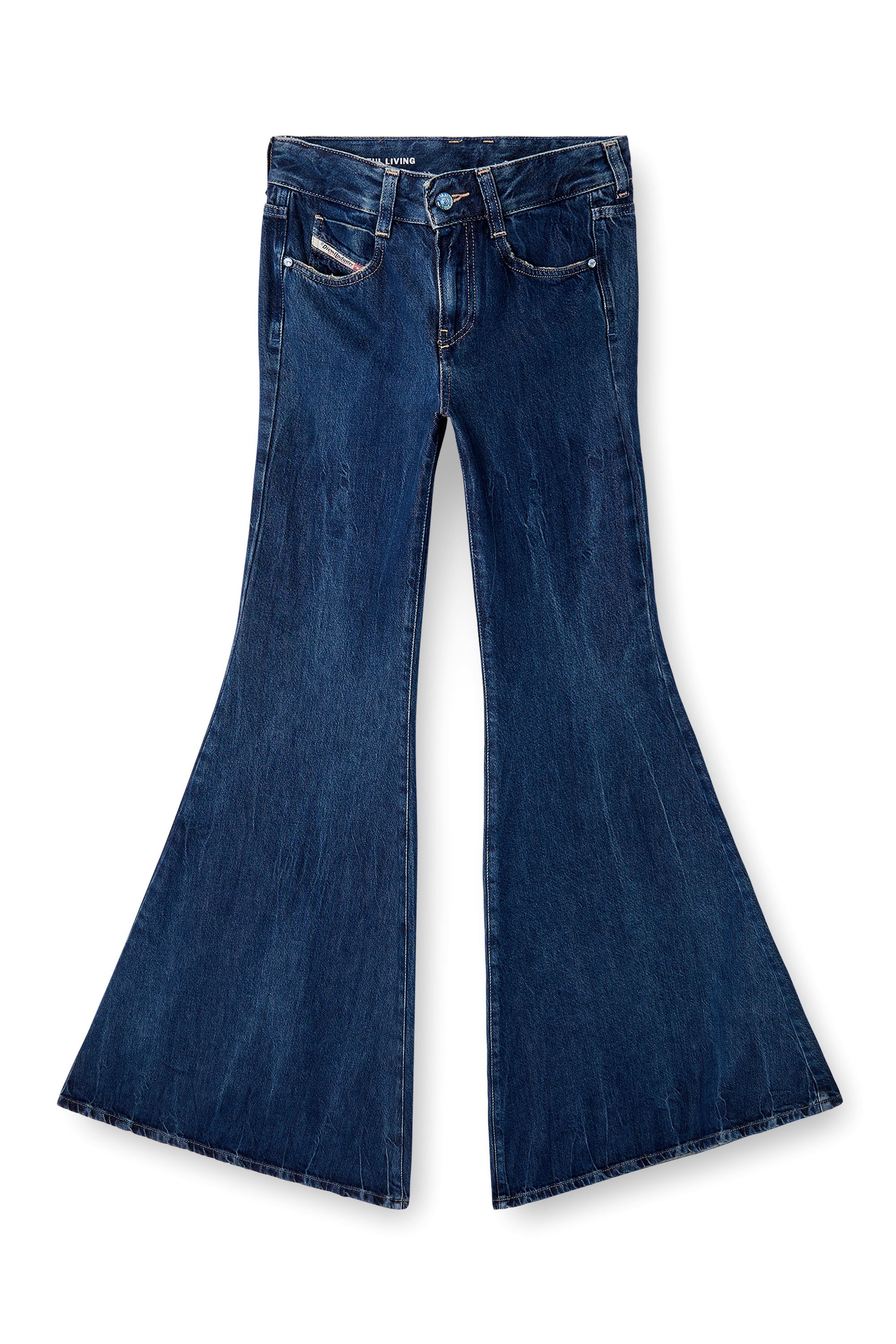 Diesel - Female's Flare Jeans 1970 D-Bleess 09N61, ミディアムブルー - 3