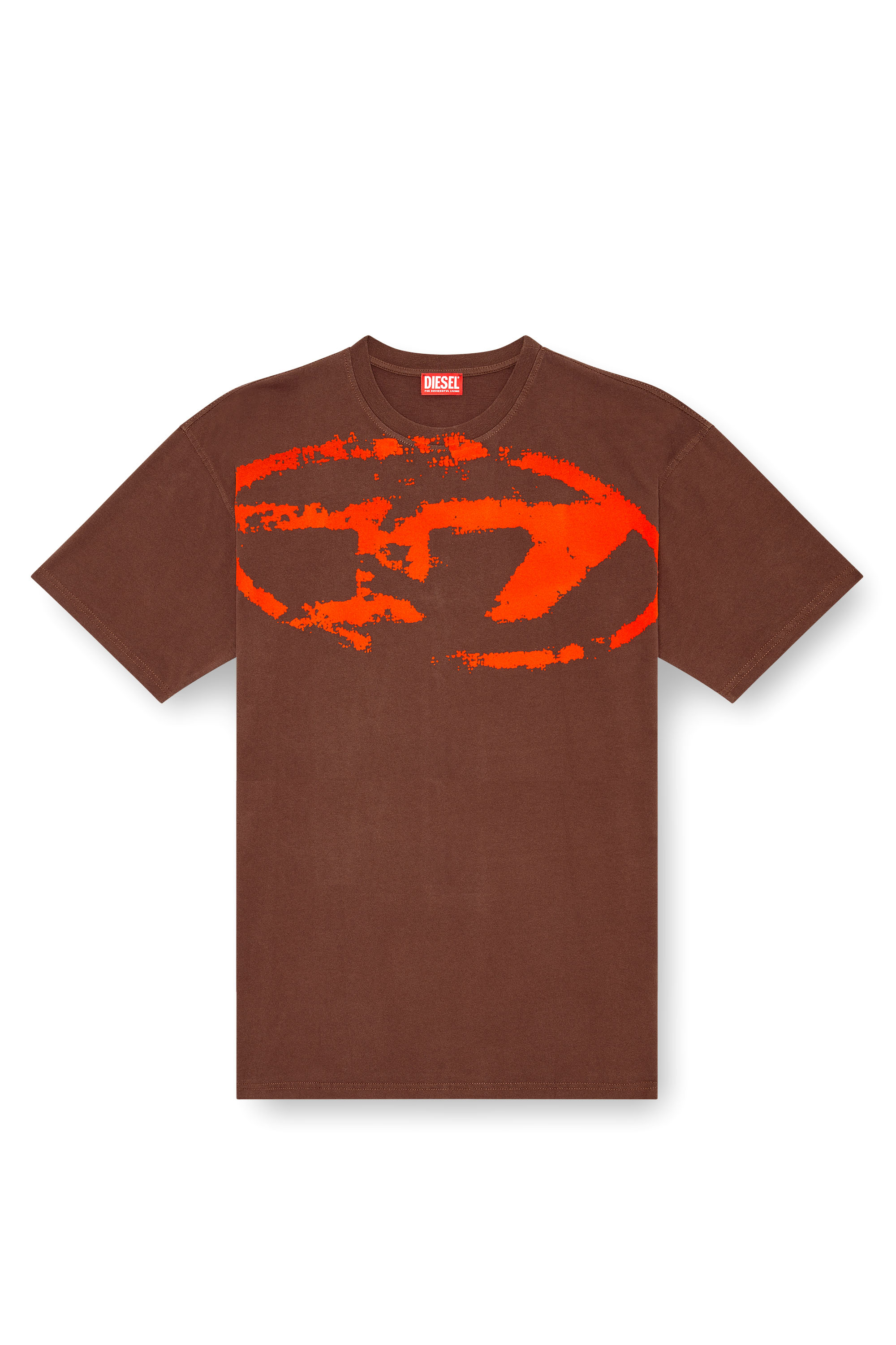 Diesel - T-BOXT-N14, Male's Tシャツ in ブラウン - 3